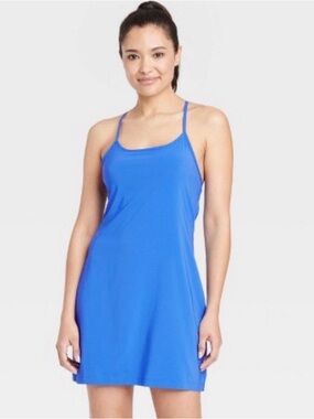 all in motion Blue Mini Dress with Spaghetti Straps